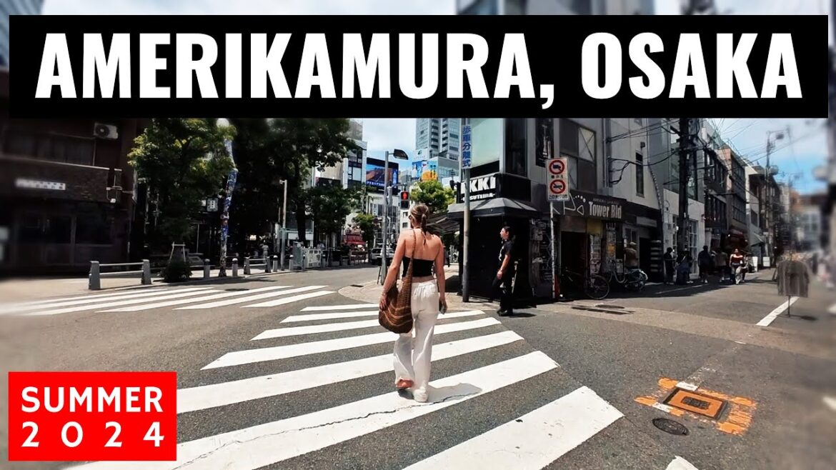 Osaka Japan 🇯🇵 Amerikamura And Big Step Mall Walk Tour (July 2024)