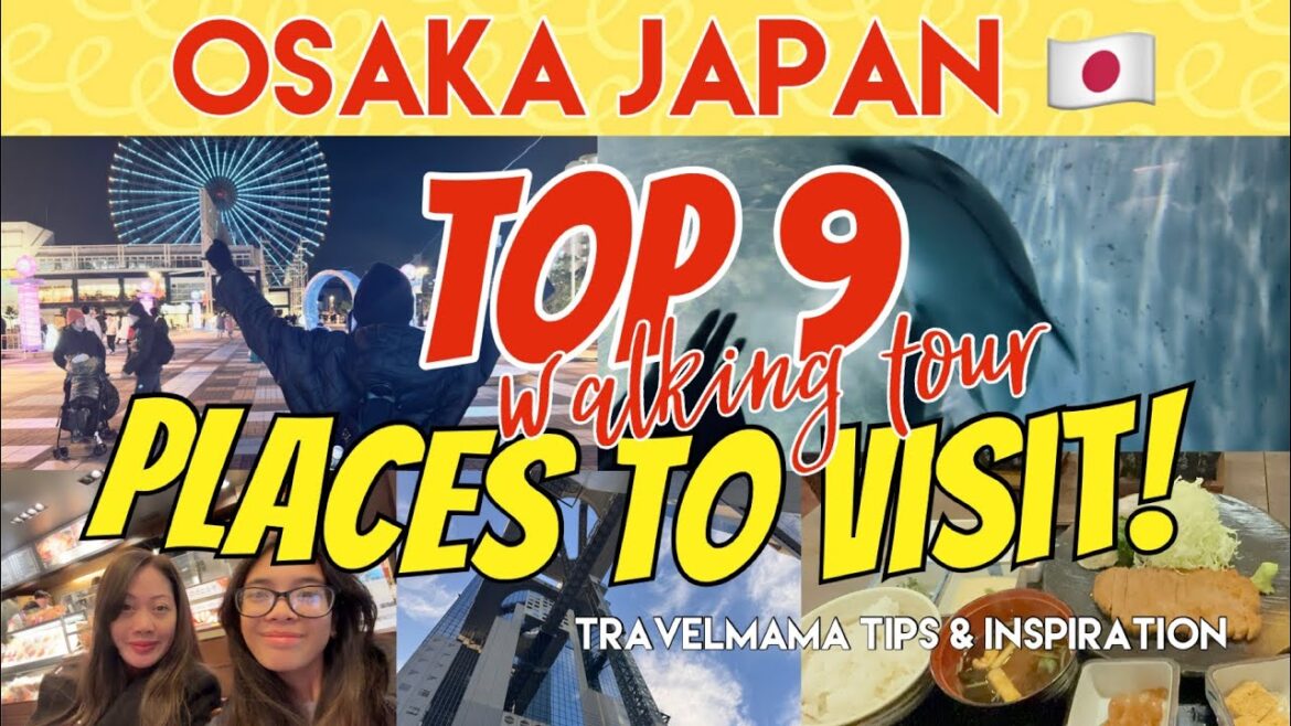 OSAKA JAPAN Top 9 places to visit | Japan Travel Guide | walking tour #osaka #food #namba #dotonbori