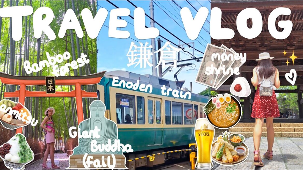 KAMAKURA, JAPAN 🇯🇵⛩️🪷 Day trip from Tokyo, Travel with me Japan, what I eat (ramen), Abroad in Japan