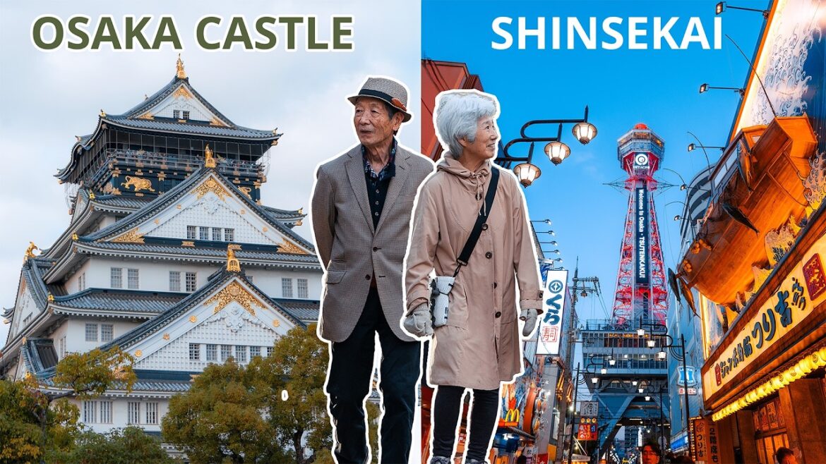 One Day at Osaka Castle + Shinsekai | Japan VLOG 🇯🇵