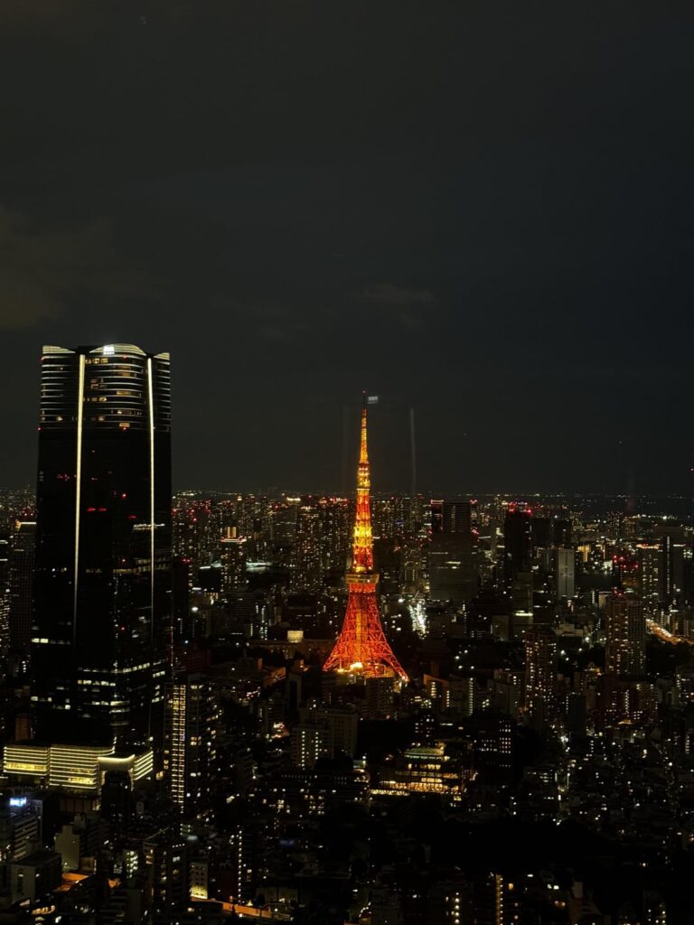 Night view of Tokyo Tower