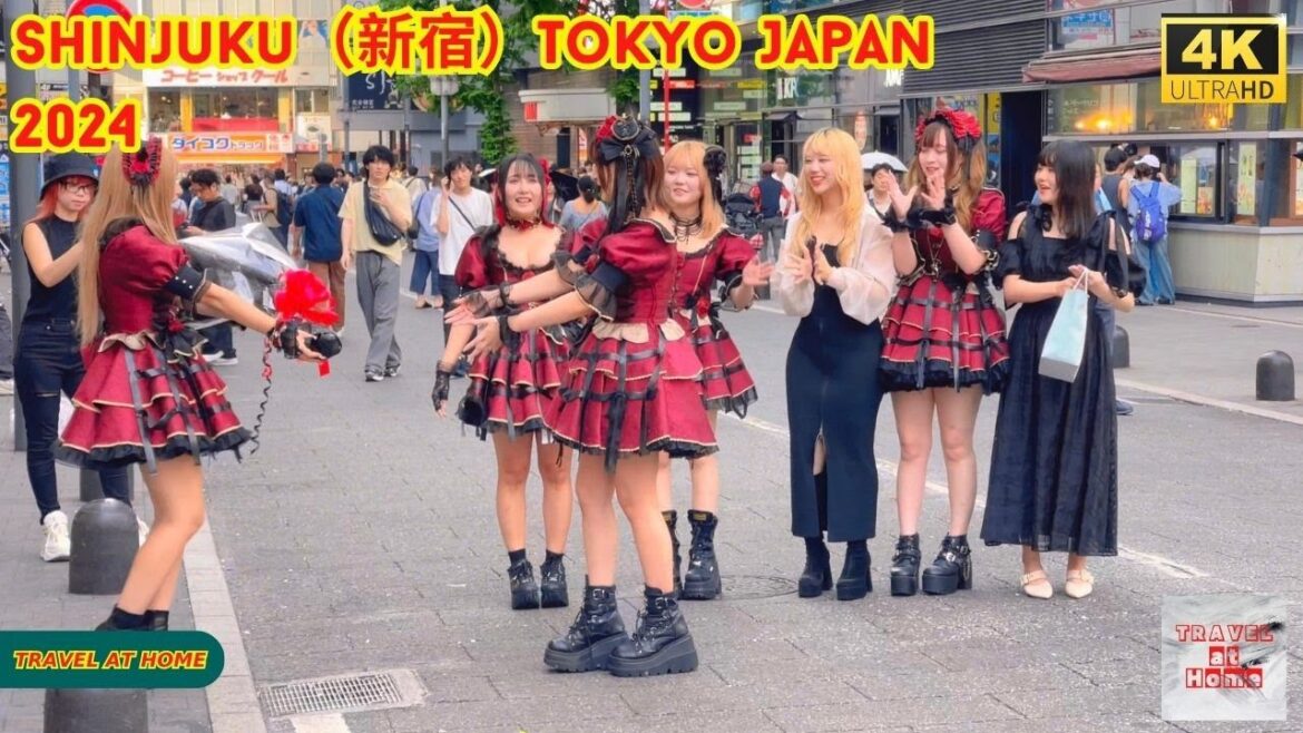 4k hdr japan travel 2024 | Walk in Shinjuku（新宿）Tokyo Japan |  Relaxing Natural City ambience