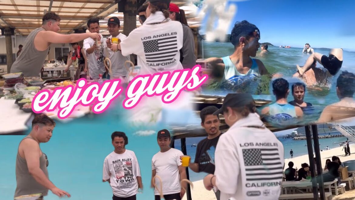 सँगै काम गर्ने साथी र कामको म्यनेजरसँग  हाकता देखि ईतोसिमासम्माको यात्रा memorial time in sea beach