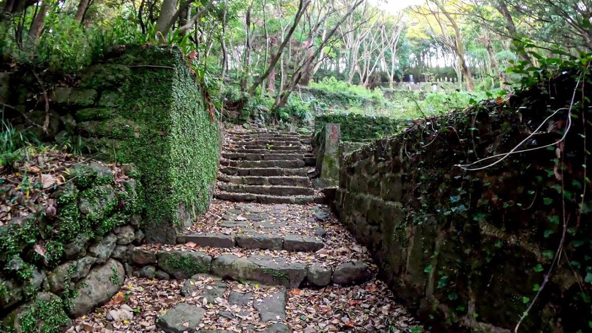 This abandoned graveyard in Nagasaki is straight out of a video game