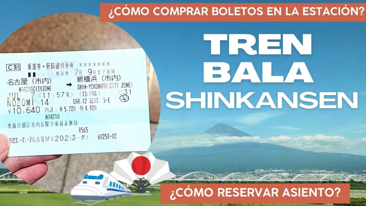 (ESP) Cómo comprar boletos/billetes para el tren bala/shinkansen! 🚅 + cómo reservar asiento! 💺