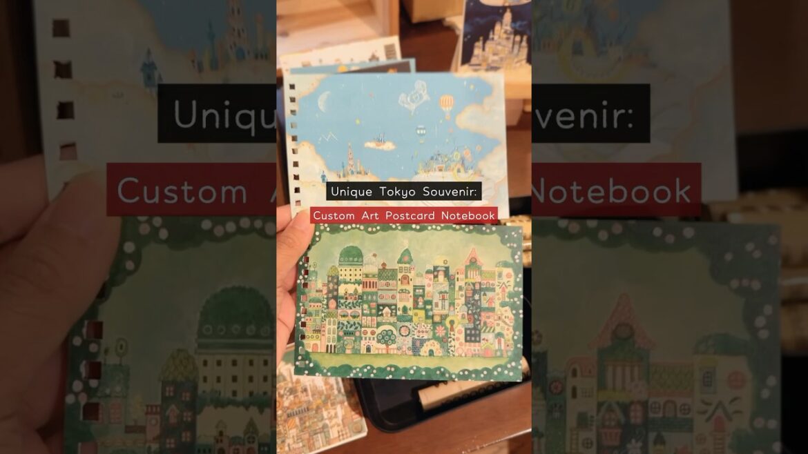 Custom Art Postcard Notebook in Tokyo 🇯🇵