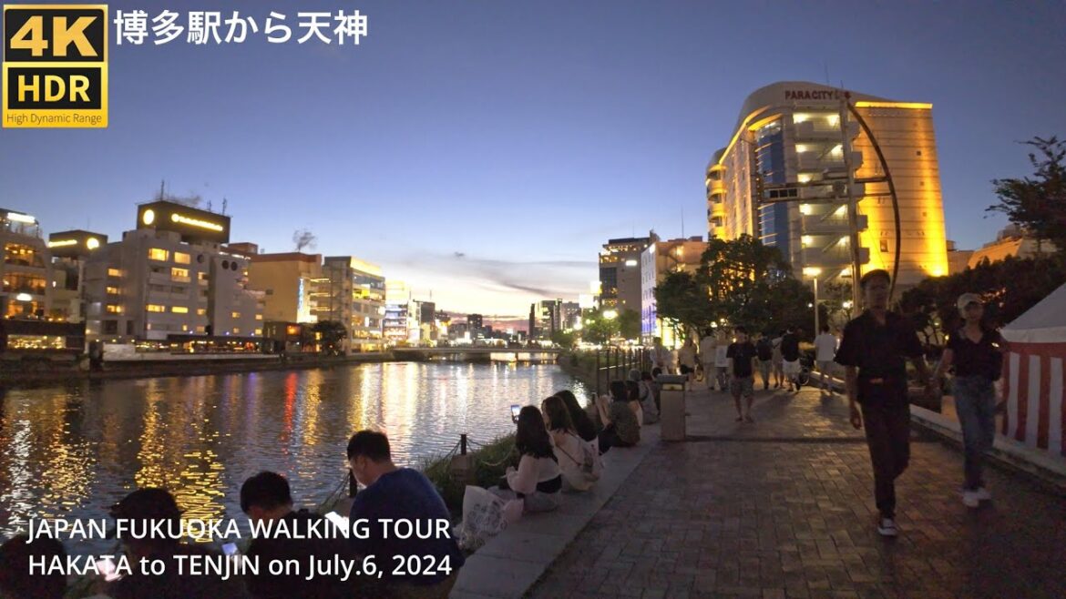 博多駅から天神(7/6)へ歩く4k60p japan walking tour from Hakata station to Tenjin Fukuoka city,Japan 博多駅から天神(7/6)へ歩く4k60p japan walking tour from Hakata station to Tenjin Fukuoka city,Japan