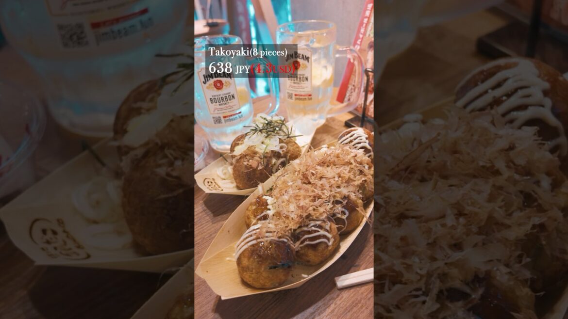 Japanese street food “Takoyaki” octopus balls bar!! #takoyaki #japanesefood #streetfood