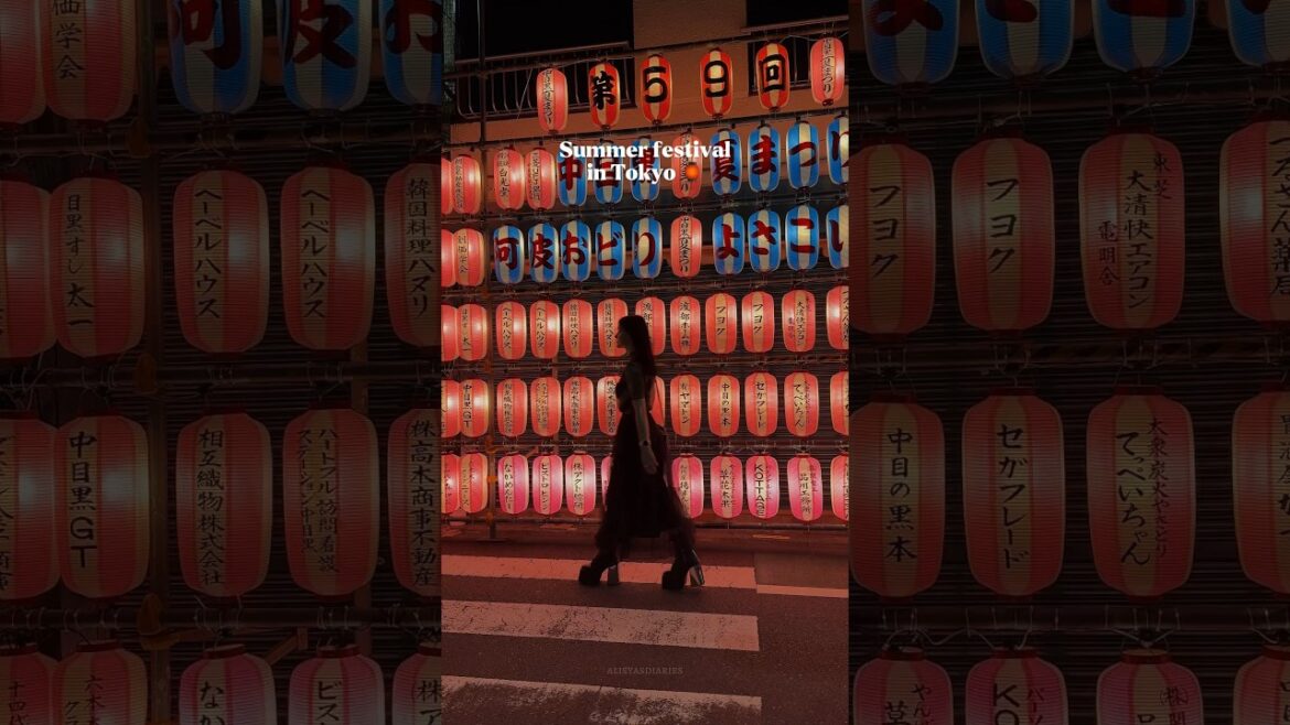 Summer festival in Tokyo 🏮 #japanaesthetic #japanlife #japanvibes #tokyo #matsuri #japanfestival