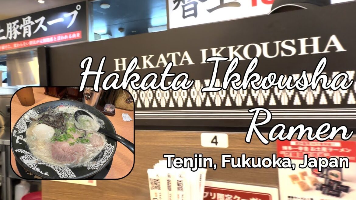 HAKATA IKKOUSHA RAMEN #hakataIkkousha #ramen #tenjin #fukuoka #japan #TaraAnythingGoes