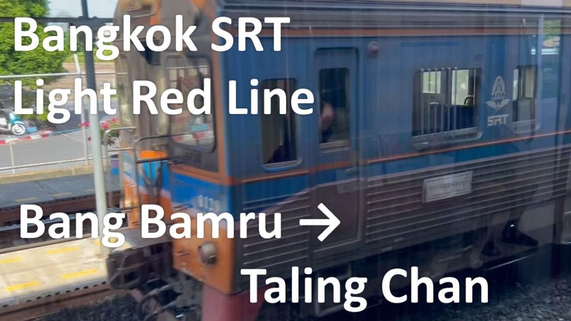 Bangkok SRT Light Red Line Bang Bamru Station to Taling Chan Station