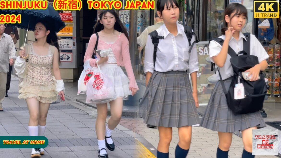 4k hdr japan travel 2024 | Walk in Shinjuku（新宿）Tokyo Japan |  Relaxing Natural City ambience