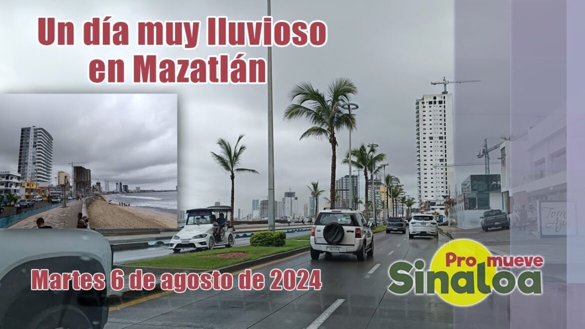 Día de lluvia en Mazatlán.