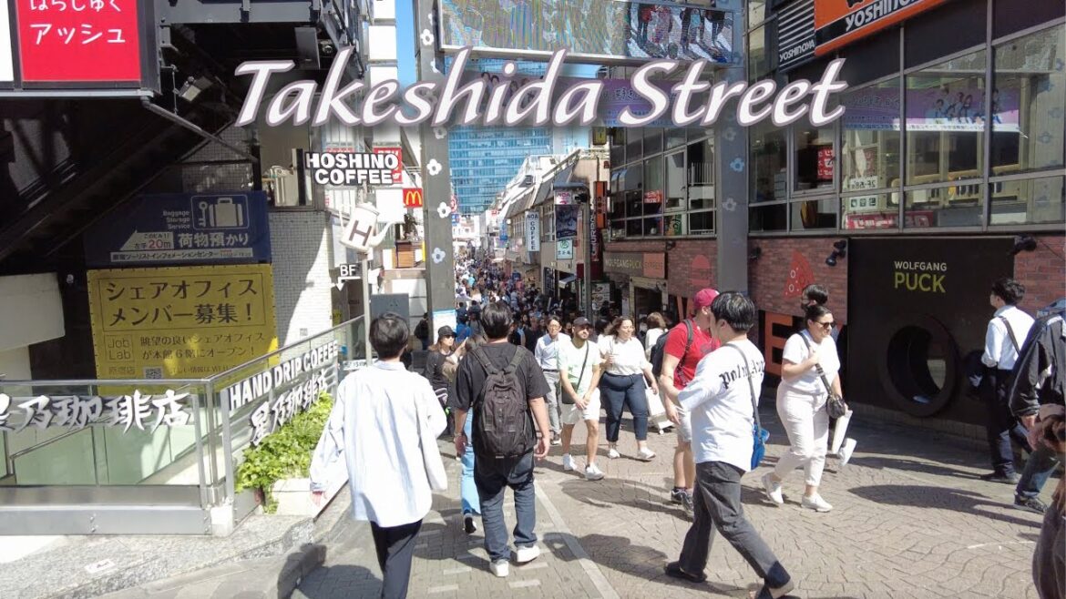Takeshida Street Walkthrough In Tokyo Japan May 2024 4K
