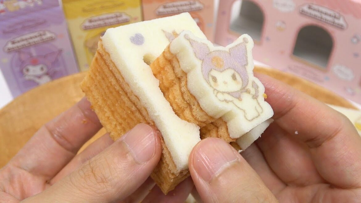 Pop Out Hello Kitty and Kuromi Sanrio Characters Baumkuchen German Tree Cake Pop Out Hello Kitty and Kuromi Sanrio Characters Baumkuchen German Tree Cake