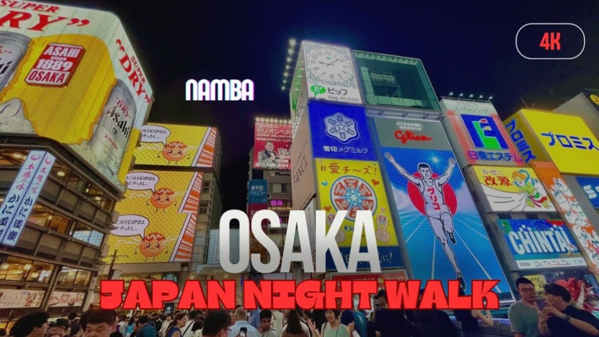 OSAKA, JAPAN WALKING TOUR – Dotonbori, Namba, Japan City Walk || 4K OSAKA, JAPAN WALKING TOUR - Dotonbori, Namba, Japan City Walk || 4K
