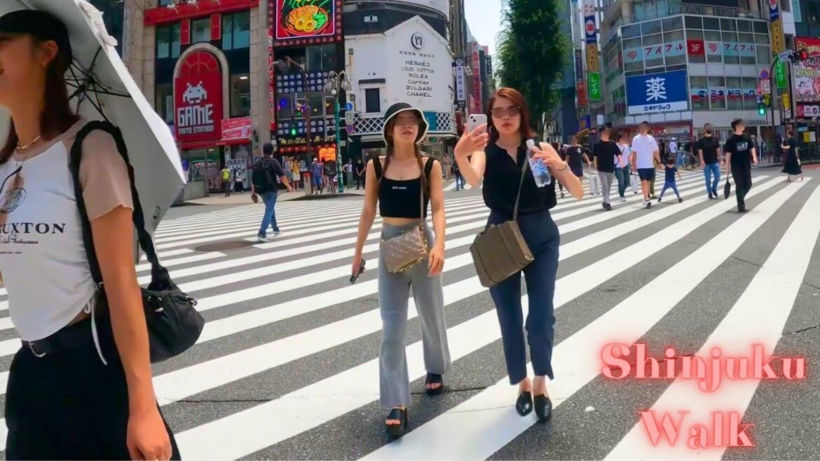 Shinjuku Tokyo in Japan walking tour. 【4K】8 .2024-7