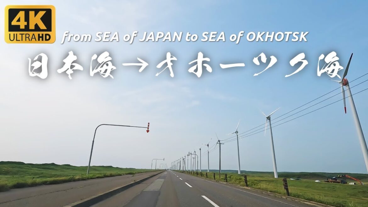 Hokkaido Travel 4K| Driving Over the Mountains from West Coast to East Coast., Hokkaido in Japan