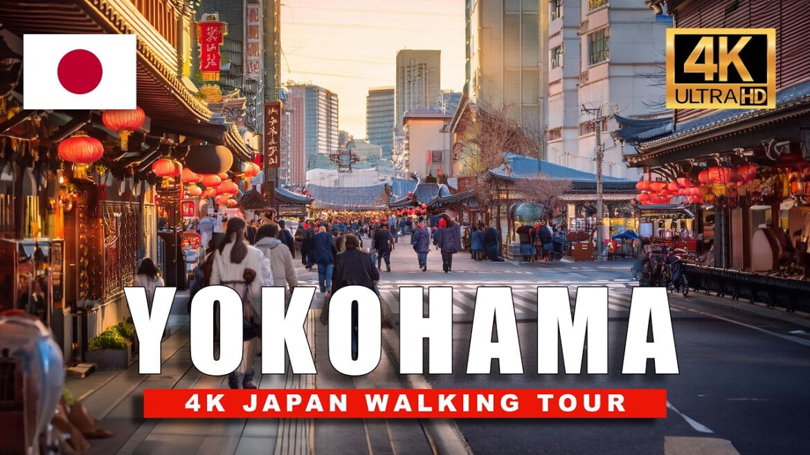 4K Japan Walking Tour - Yokohama Chinatown Summer Streets Tokyo Day & Night • 4K HDR 60fps