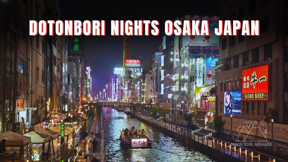 FAMOUS Dotonbori Street Area in Osaka Japan on a Rainy Night | Japan Must Visit Destination FAMOUS Dotonbori Street Area in Osaka Japan on a Rainy Night | Japan Must Visit Destination