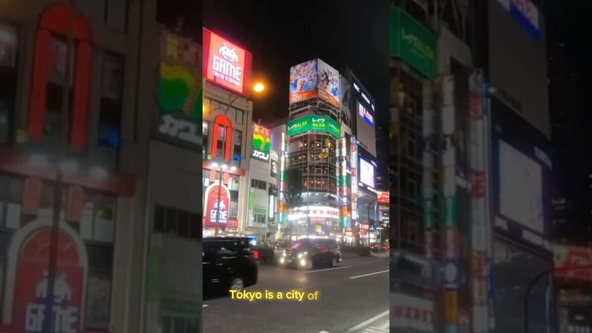 "A Glimpse of Tokyo: Experience the City's Magic in 60 Seconds! #shorts  #short