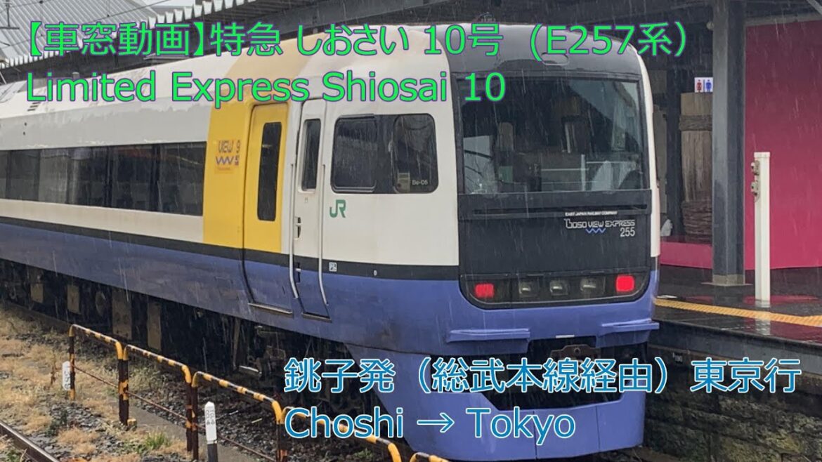 【車窓動画】特急 しおさい 10号 Limited Express Shiosai 10 銚子 - 東京 Choshi  → Tokyo 【車窓動画】特急 しおさい 10号 Limited Express Shiosai 10 銚子 - 東京 Choshi  → Tokyo