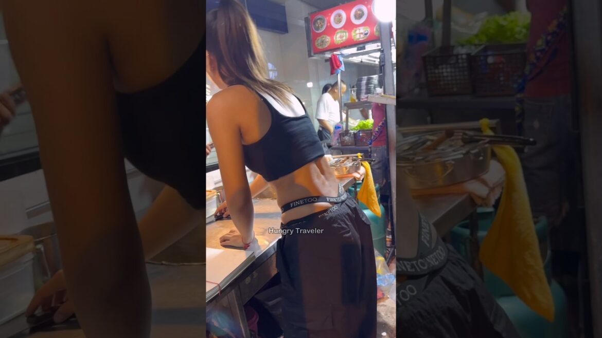 Beautiful Thai Lady Make Banana Pancake -Thai Street Food Beautiful Thai Lady Make Banana Pancake -Thai Street Food