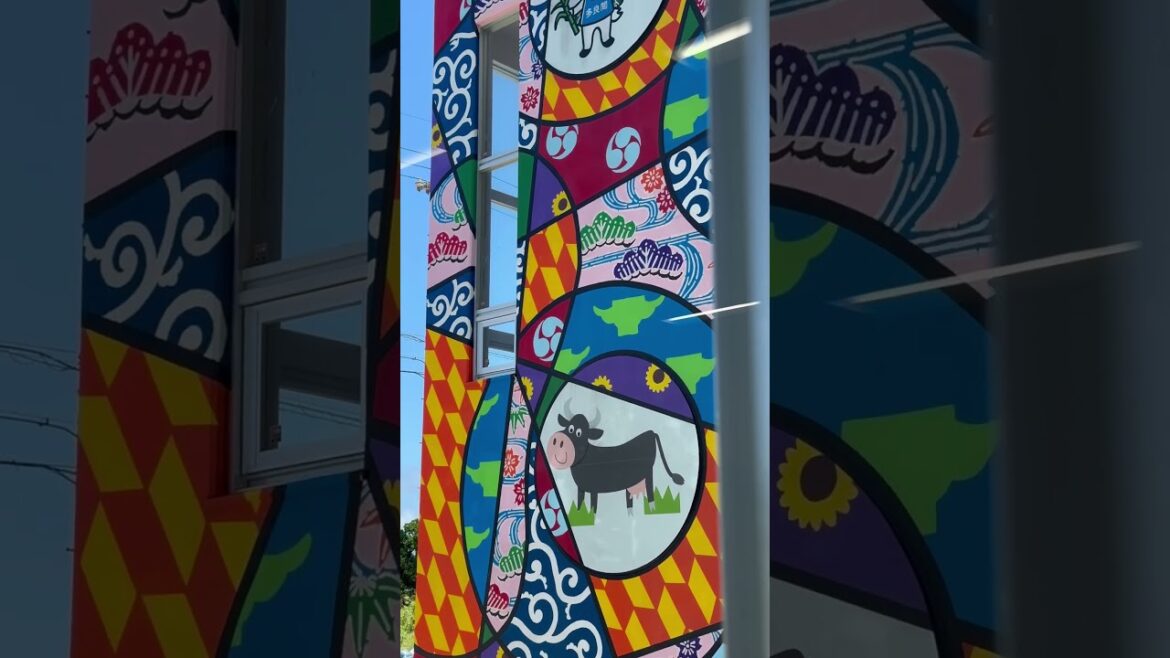 【沖縄】多良間島の観光協会の壁はカラフル #shorts