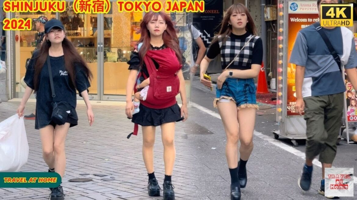 4k hdr japan travel 2024 | Walk in Shinjuku（新宿）Tokyo Japan |  Relaxing Natural City ambience