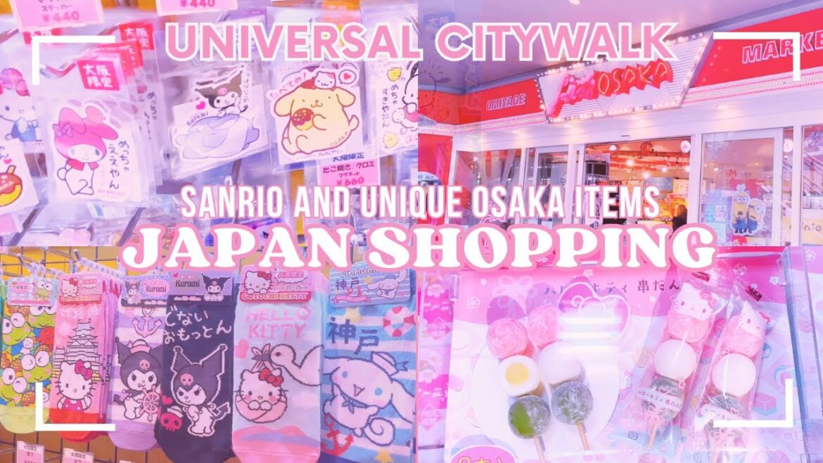 Sanrio Shopping in Japan Osaka at Universal Citywalk USJ | Virtual 4k Tour Vlog Sanrio Shopping in Japan Osaka at Universal Citywalk USJ | Virtual 4k Tour Vlog