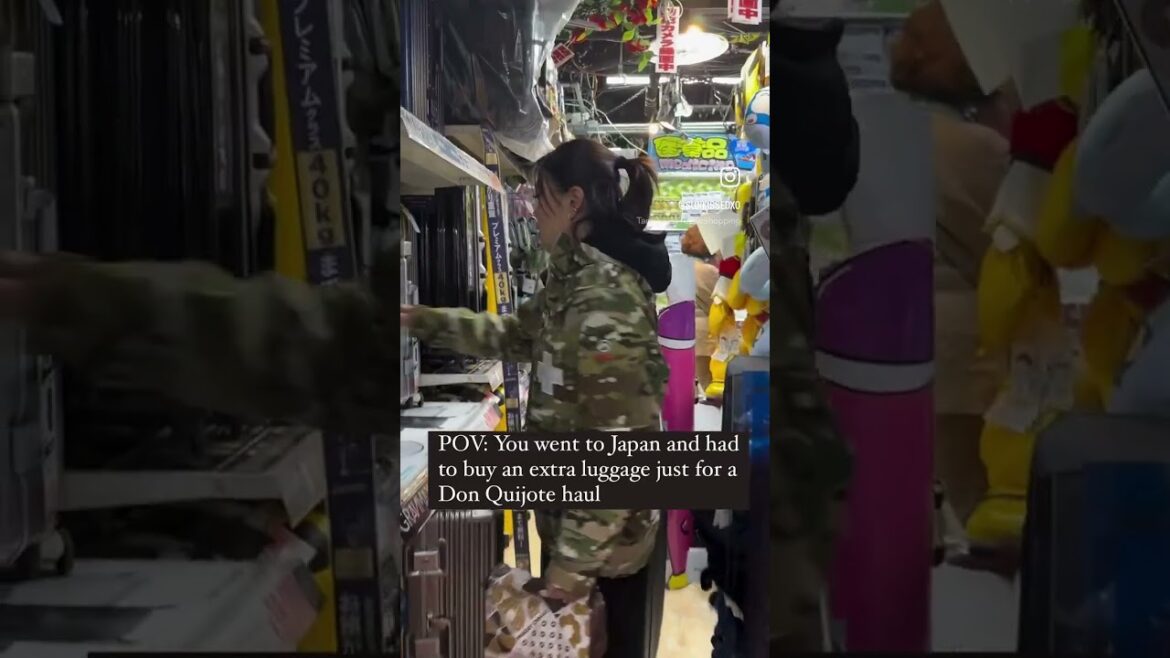 POV of buying luggage just for shopping in Japan