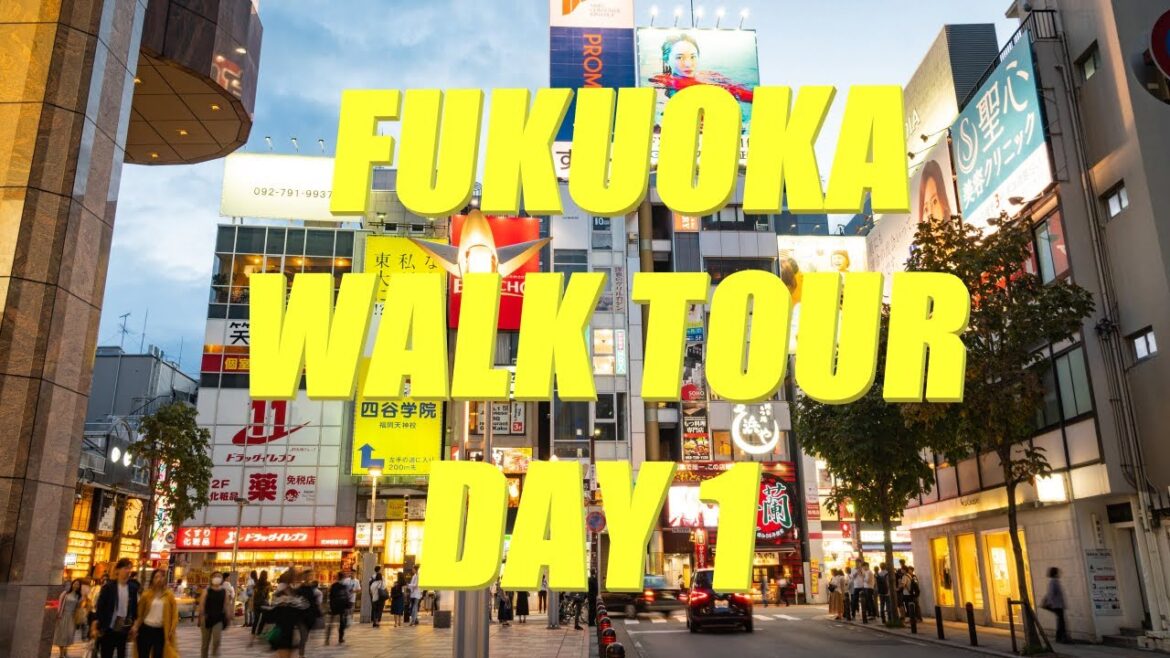 Walk tour at Fukuoka, Japan 🇯🇵 Day 1 | 08.02.2024