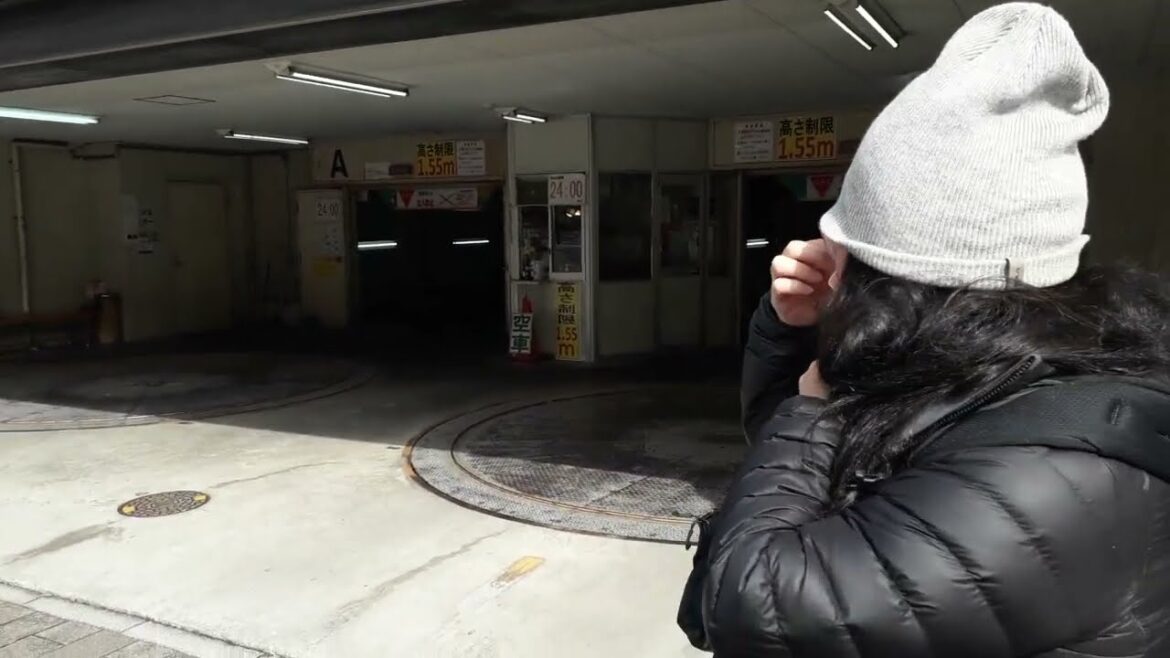 Hiroshima car park, Japan.