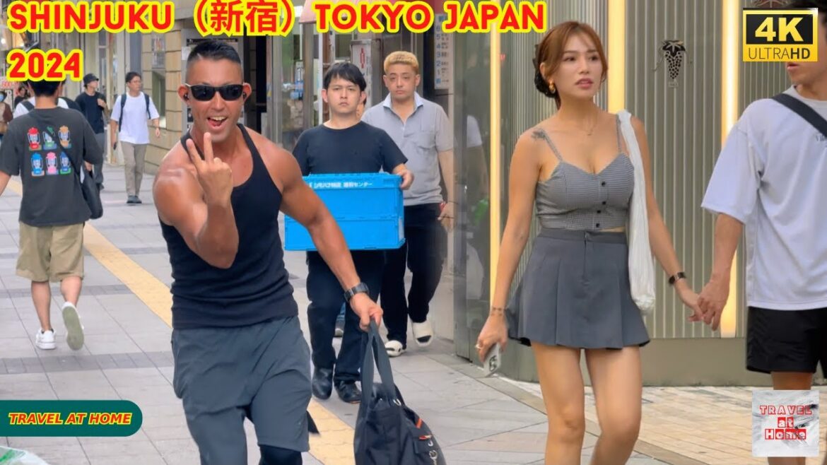4k hdr japan travel 2024 | Walk in Shinjuku（新宿）Tokyo Japan |  Relaxing Natural City ambience