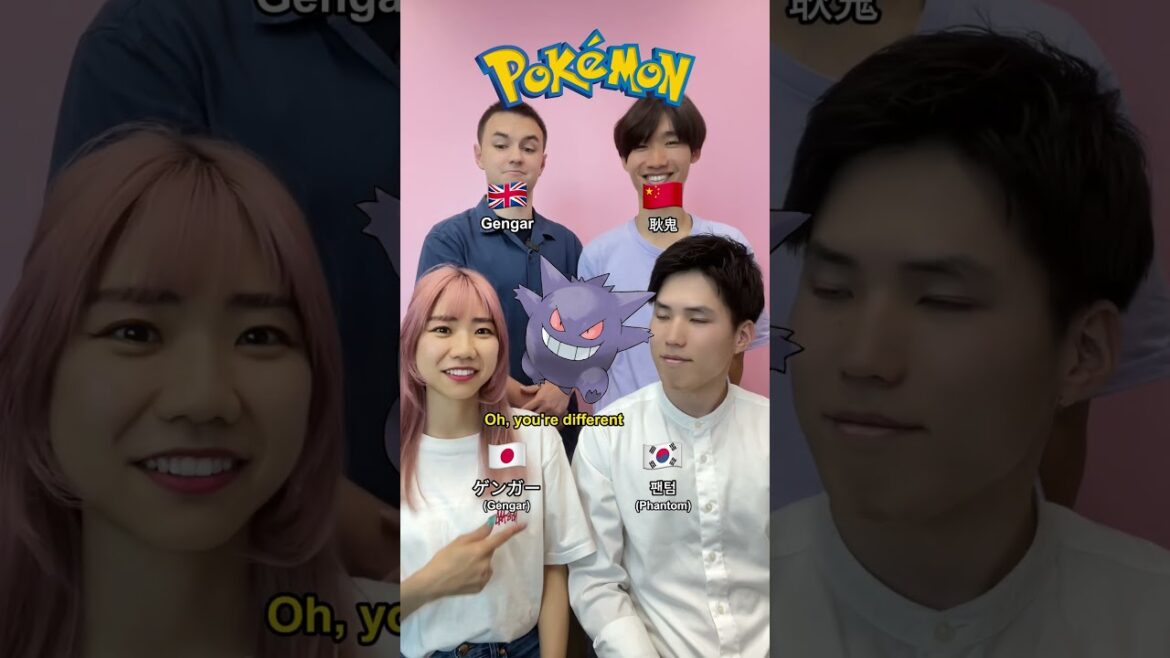 Pokemons in multi languages! #shorts