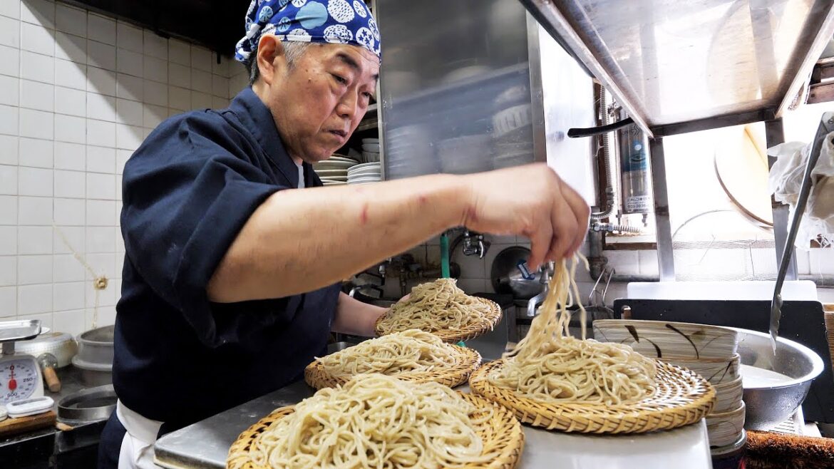 千葉）開店→わずか２時間で完売！鮮やかな天ぷらさばきが炸裂する行列そば屋が凄い丨Japanese Tempura Soba Noodles