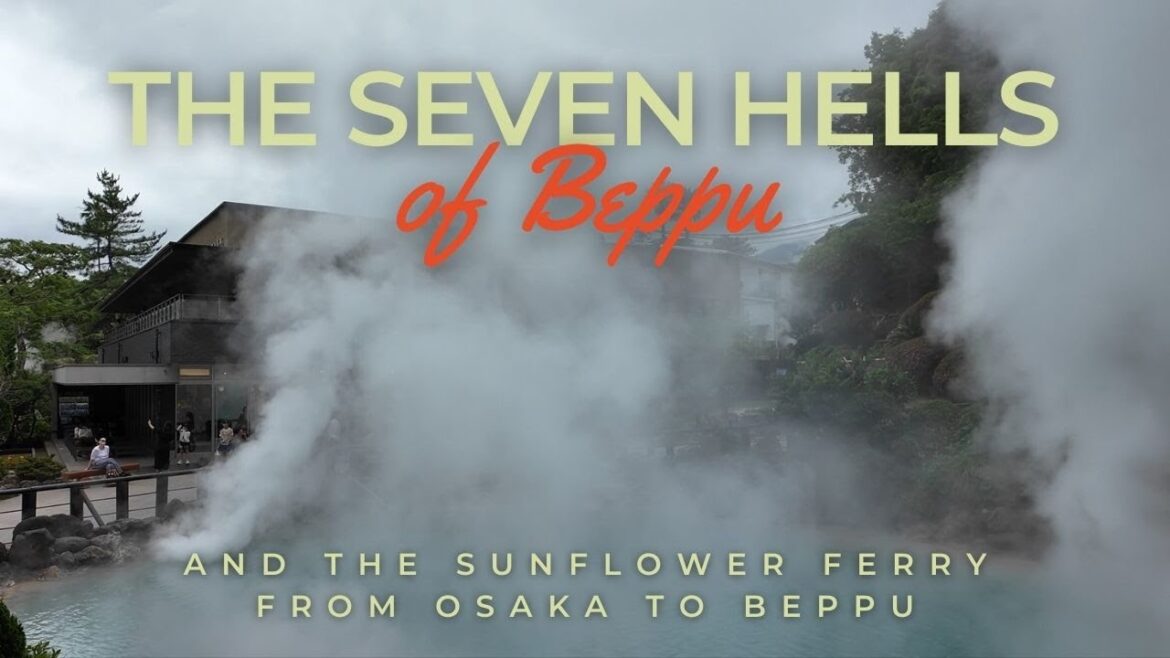 This ferry in Japan is amazing! Taking the Sunflower from Osaka to Beppu to see the hot springs 4k