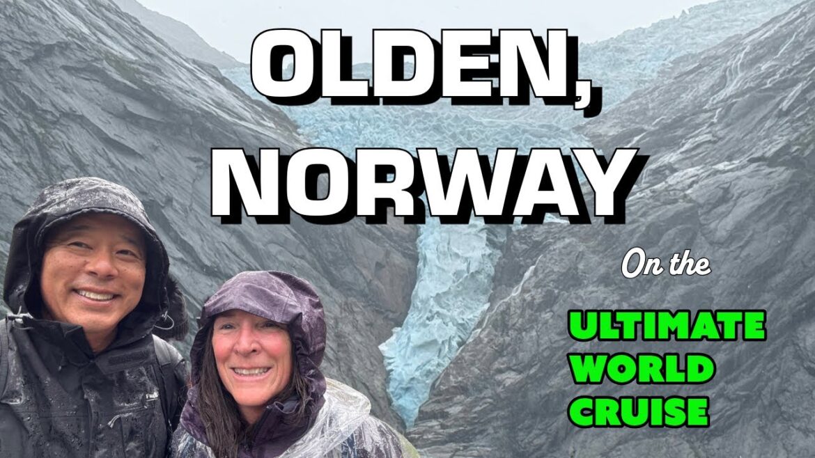 What if I told you there’s a place where towering glaciers meet lush green valleys?  Olden, Norway What if I told you there's a place where towering glaciers meet lush green valleys?  Olden, Norway
