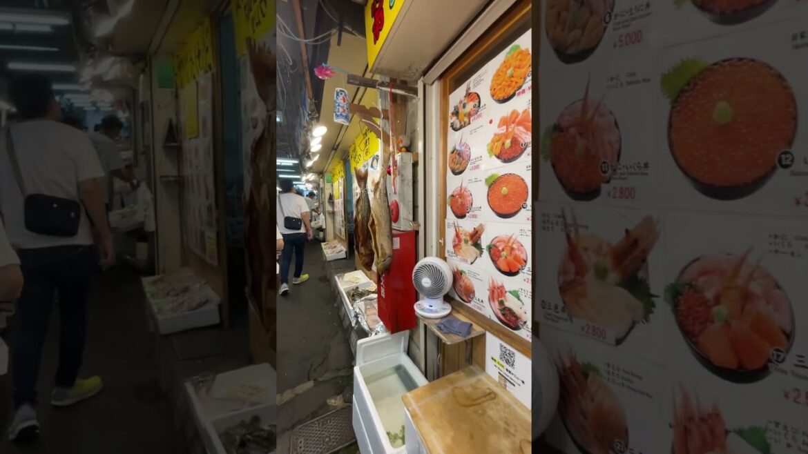 일본 오타루 삼각시장(어시장)