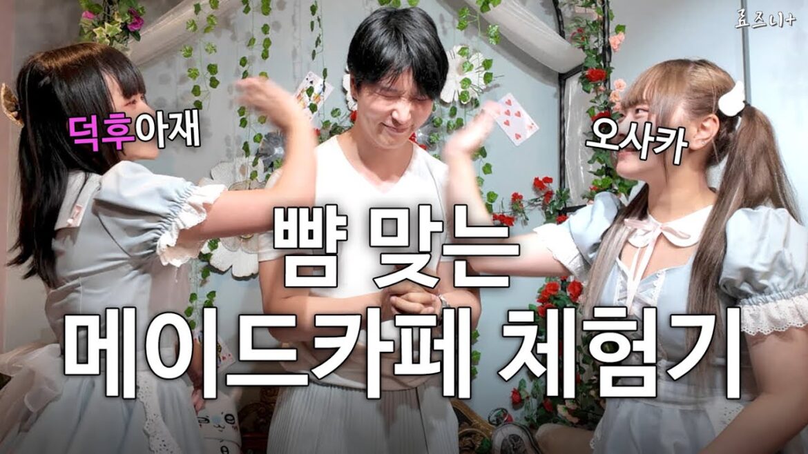 11만원 VS 1만원 뺨맞는 컨셉카페 어디가 더 아플까 【오사카1】 | FACE HITTING MAIDCAFE in JAPAN OSAKA