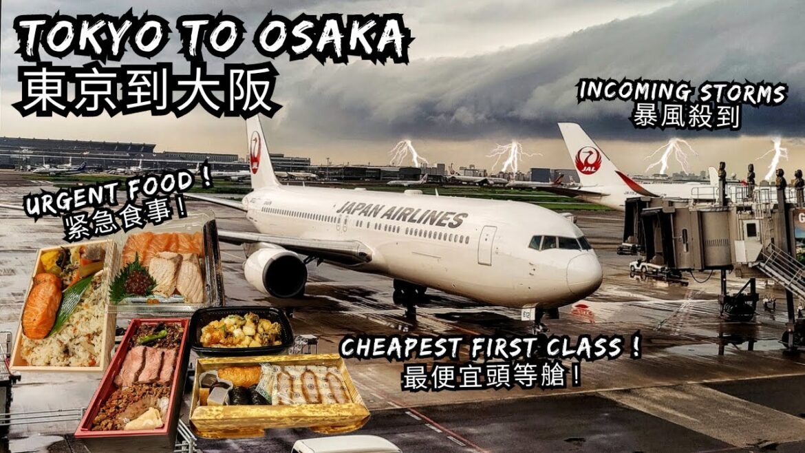 Tokyo to Osaka Vlog【 Japan Travel on a Stormy Day 】東京到大阪Vlog【 風暴中的日本旅行 】