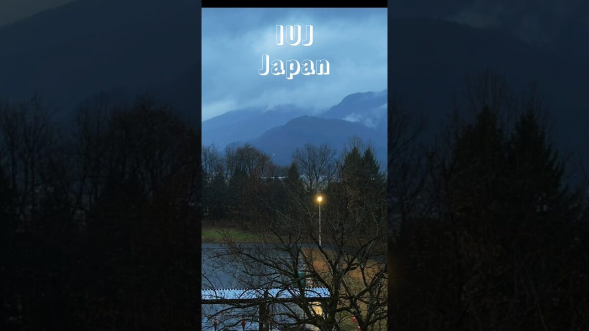 IUJ Evening: Time Lapse Video #japan #shorts