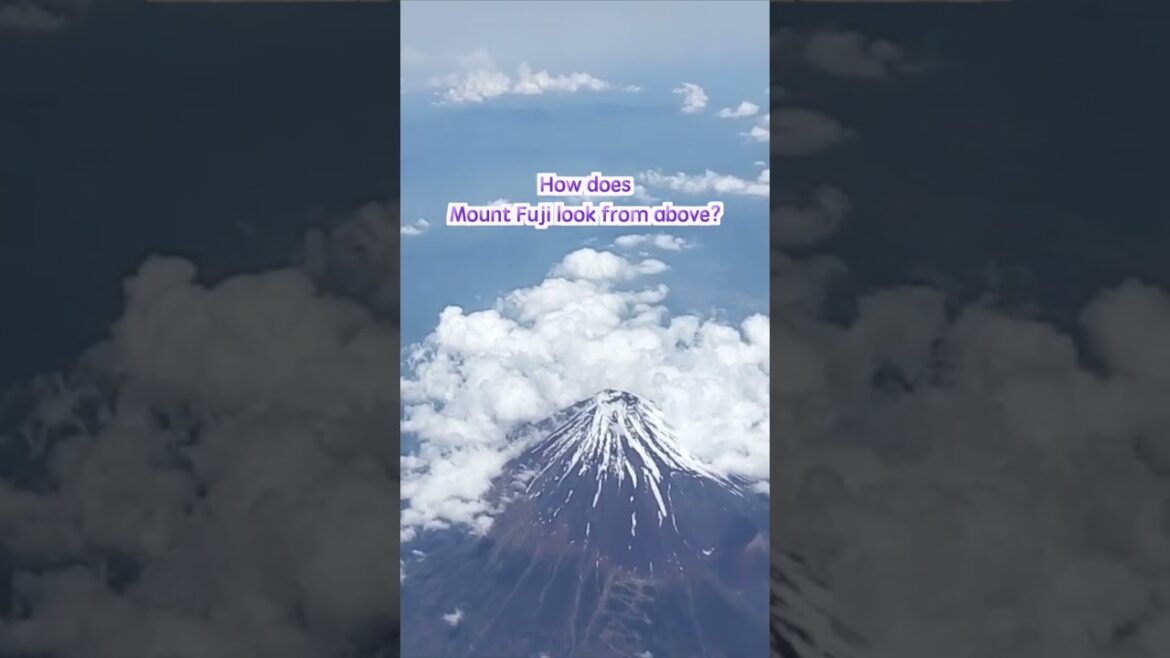 How does Mount Fuji look from above? #shorts #traveljapan #Japan #travelgram #mountfuji #japantravel