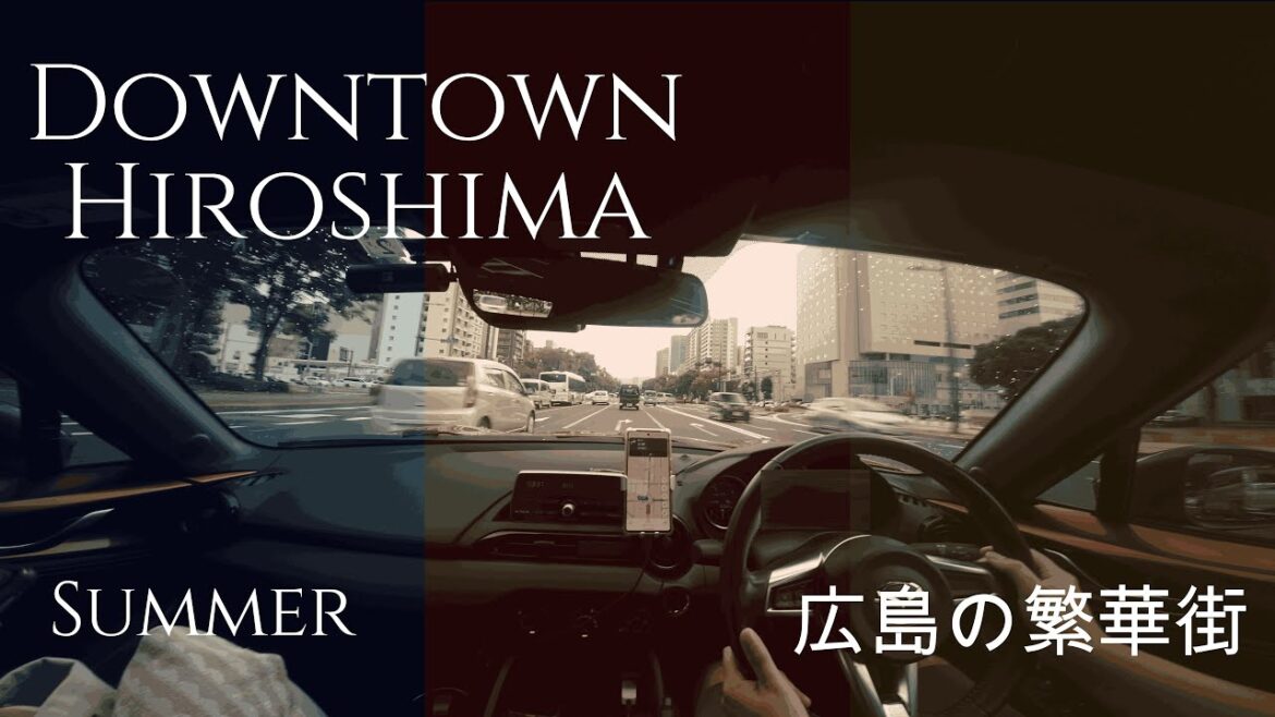 Downtown Hiroshima | MX5 short road trip 4K 24FPS POV Manual Drive