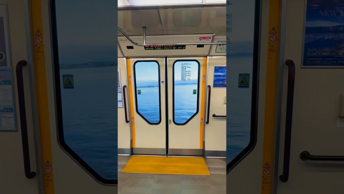 #Japan Impression# Kobe Sea Train.Japanese comics shine into reality #japantrip #kobe #comics