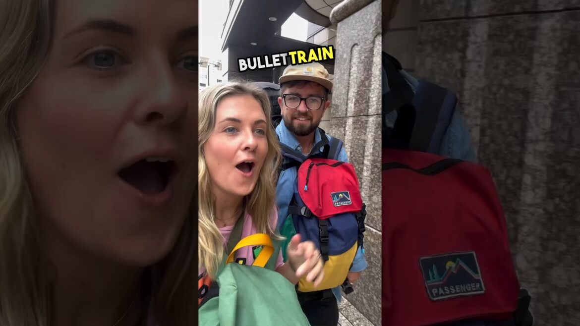 First time on a BULLET TRAIN! #japan #bullettrain #shinkansen #japanese #train #highspeed #bullet