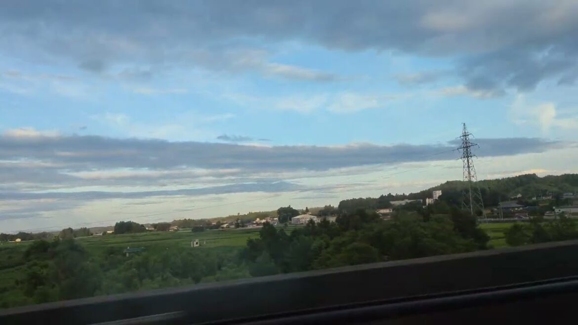 東北新幹線 はやぶさ号 盛岡⇒仙台 最高時速320kmの車窓-Tohoku Shinkansen, Hayabusa, Morioka⇒Sendai, Maximum speed of 320km/h