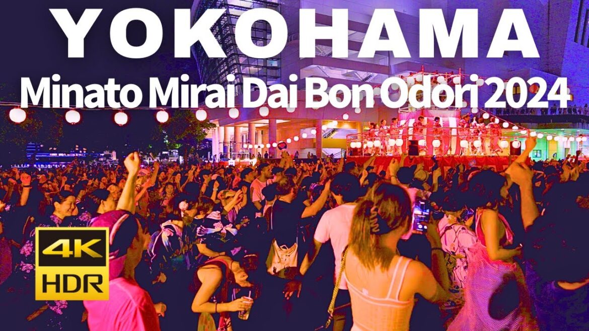 【4K HDR🇯🇵】Minato Mirai Dai Bon Odori 2024 "Dancing Hero" [Peak in the Middle]