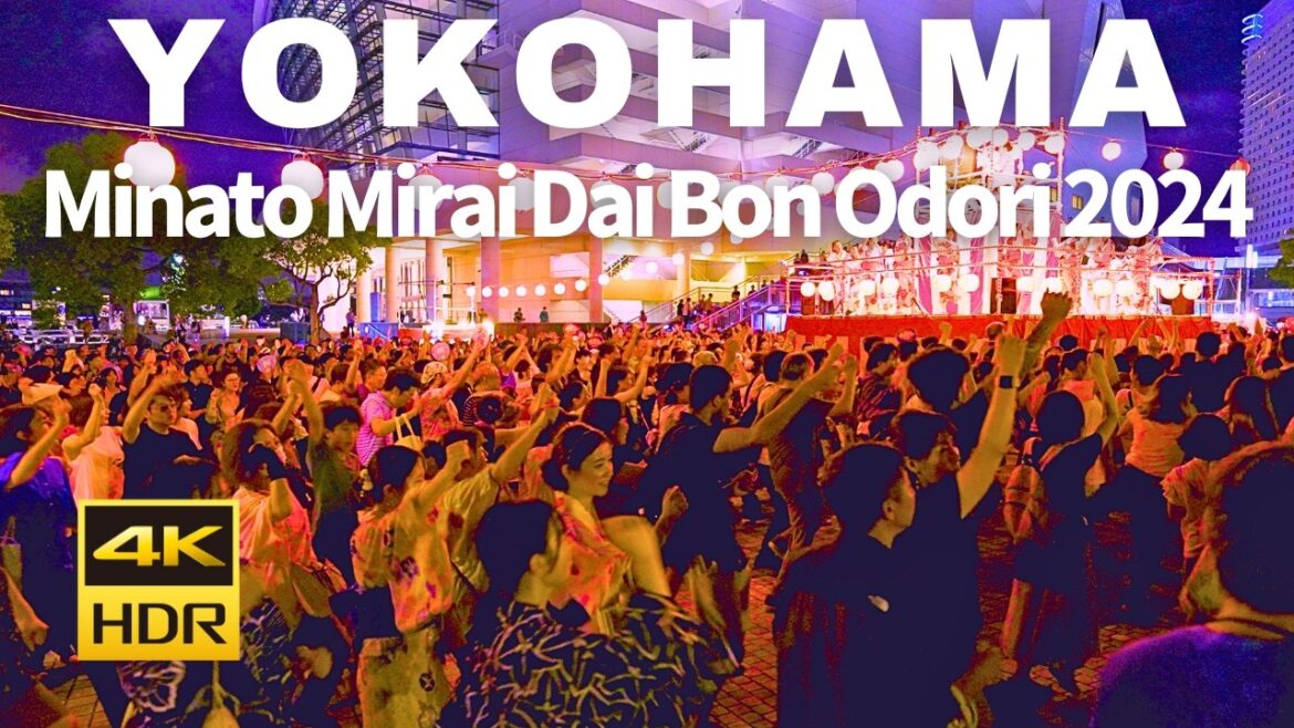 【4K HDR🇯🇵】"Dancing Hero,” the finale song of the ”15th Minato Mirai Bon Odori"!