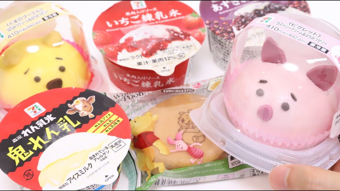 Weekly Convenience Store Foods 7 Eleven Winnie‐the‐Pooh Sweets and My Fav Condensed Milk Ice Treats